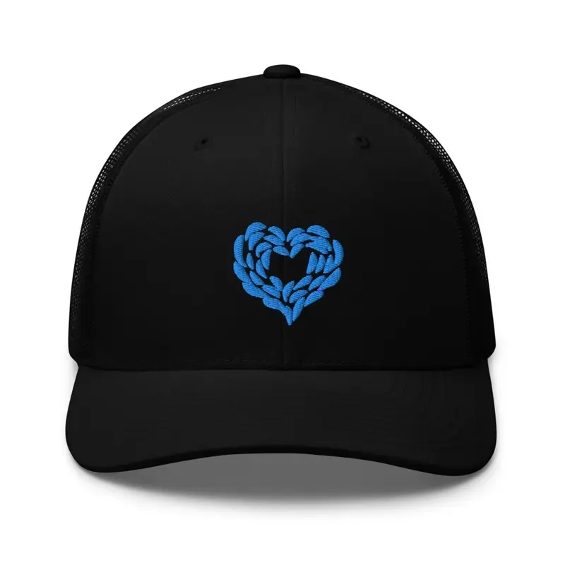 Blue Heart Trucker Hat