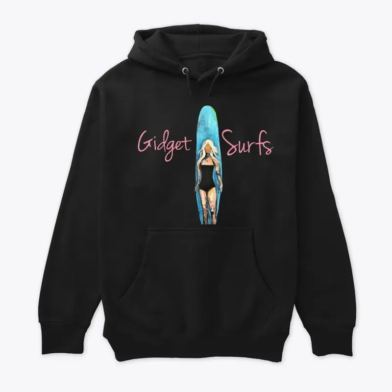 Big Blue Surfboard Hoodie