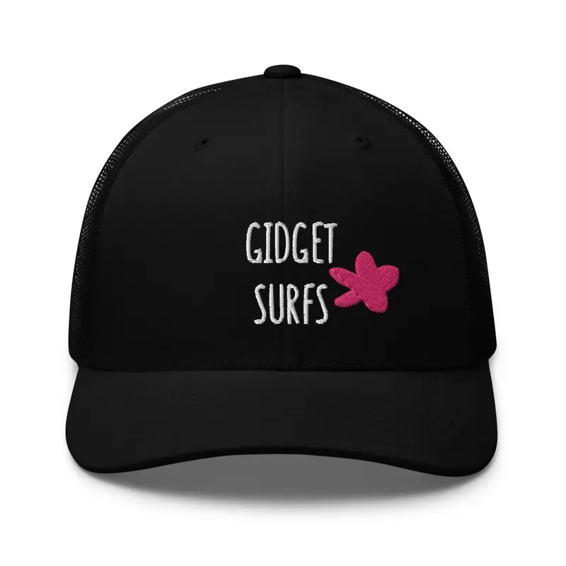 Trucker Hat Pink flower